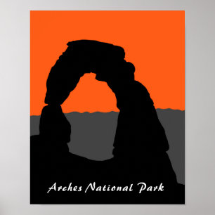 Póster Arco Delicado en el Parque Nacional Arches - Utah,
