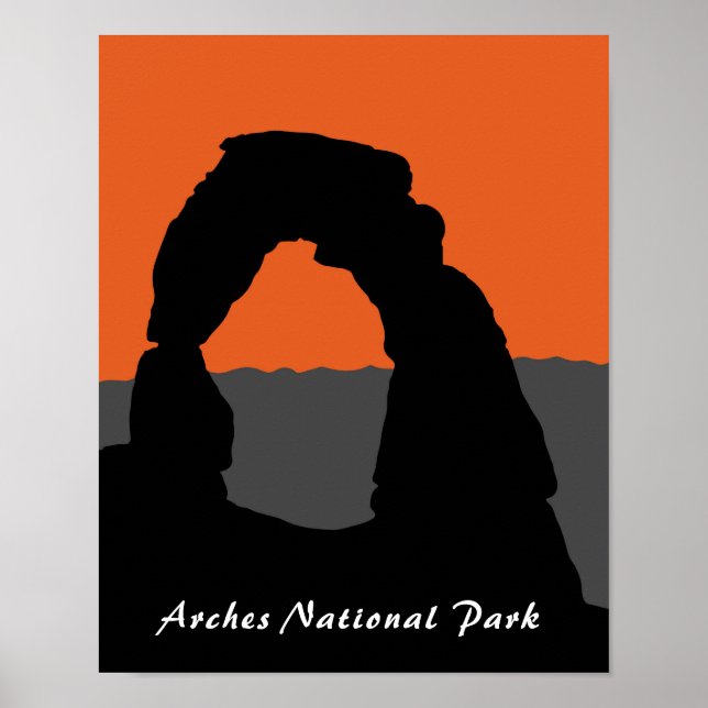 Póster Arco Delicado en el Parque Nacional Arches - Utah, (Frente)