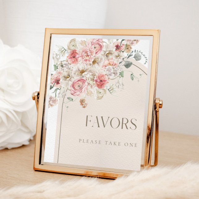 Póster Arco floral Rubor favorece el Rótulo (Subido por el creador)