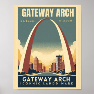 Póster Arco Gateway - St. Louis, Missouri