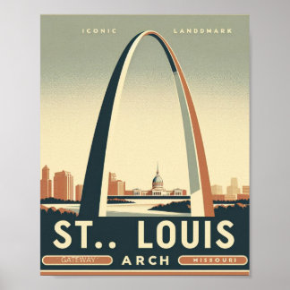 Póster Arco Gateway - St. Louis, Missouri