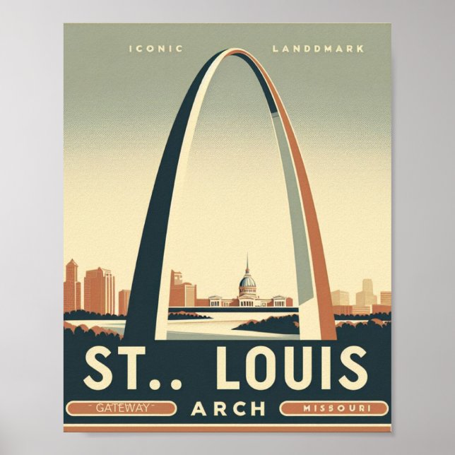 Póster Arco Gateway - St. Louis, Missouri (Frente)