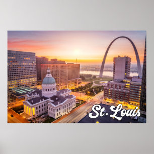 Póster Arco Gateway, St. Louis, Missouri, Estados Unidos