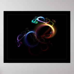Póster arco iris 3D
