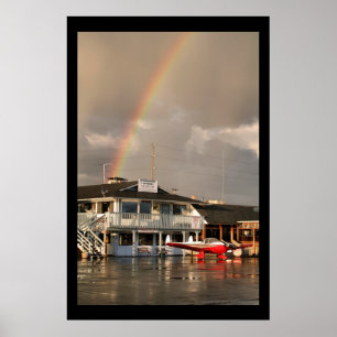 Póster Arco iris del aeropuerto