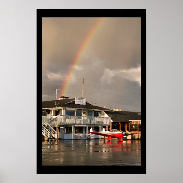 Póster Arco iris del aeropuerto (Frente)