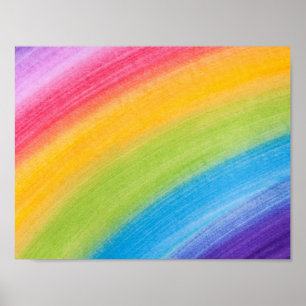 Póster Arco iris pintado