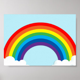 Póster Arco iris simple