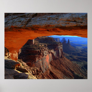 Póster Arco Mesa al amanecer en Utah