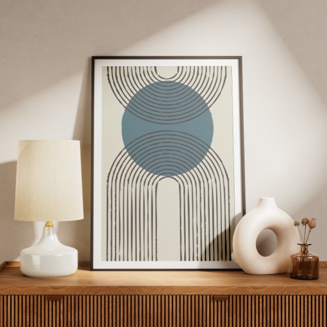 Póster Arco mínimo de mediados de siglo con círculo (Subido por el creador)