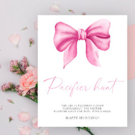 Póster Arco rosa - juego de búsqueda de chupete en la fie