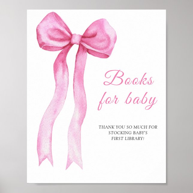Póster Arco rosa - libros para cartel de bebé (Frente)