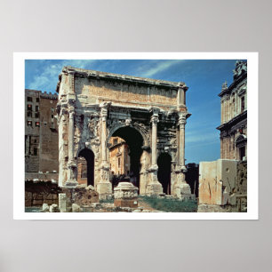 Póster Arco triunfal de Septimius Severus, dedicado en