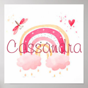 Póster Arcoiris acuático personalizado