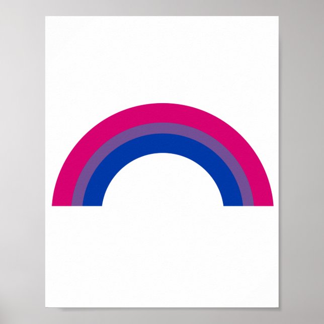 Póster Arcoiris bisexual (Frente)