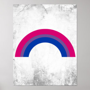 Póster Arcoíris Bisexual