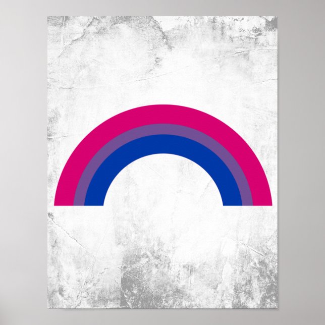 Póster Arcoíris Bisexual (Frente)