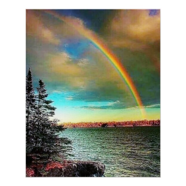 Póster arcoíris celestial (Anverso)