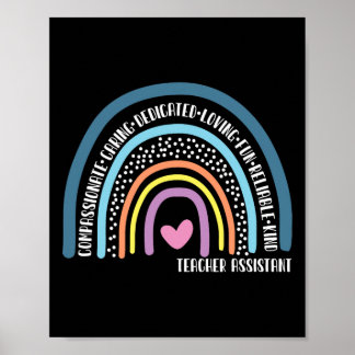 Póster Arcoiris curado auxiliar