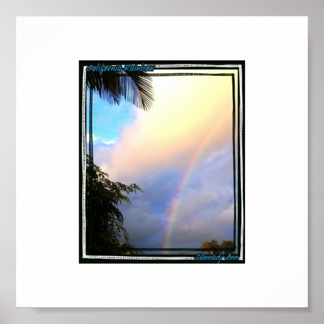 Póster Arcoiris de California (Frente)