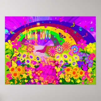 Póster Arcoiris De Flores