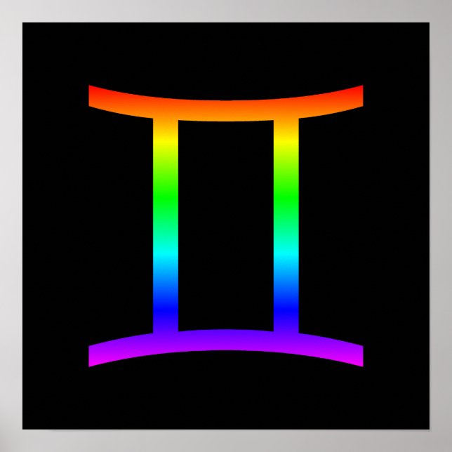 Póster Arcoiris de Gemini (Frente)