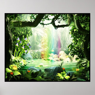 Póster Arcoiris de la jungla