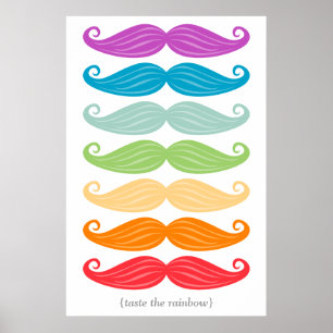 Póster Arcoiris de Mustache