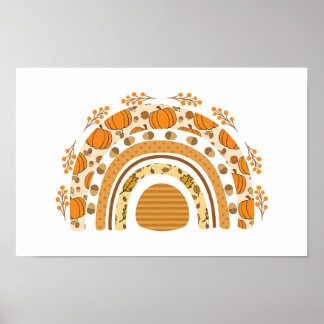 Póster Arcoíris de Otoño 