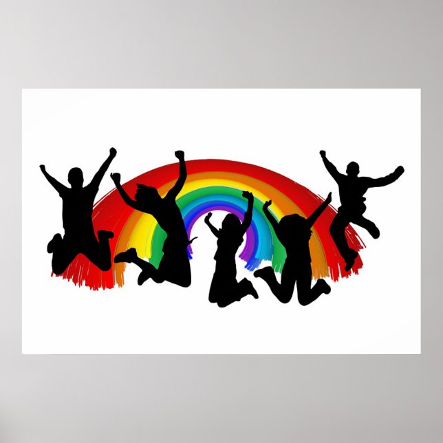 Póster Arcoiris del Orgullo Gay (Frente)