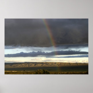 Póster Arcoiris desértico