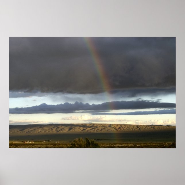 Póster Arcoiris desértico (Frente)
