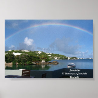Póster Arcoiris en Bermudas
