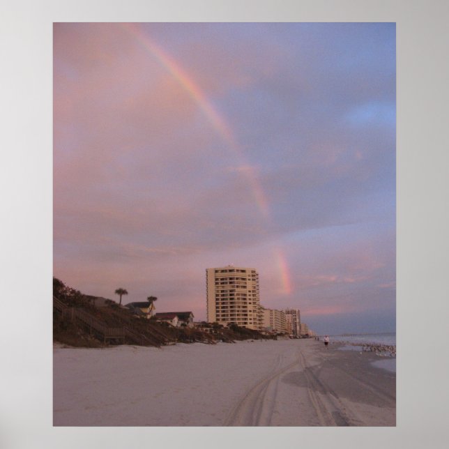 Póster Arcoiris en la imagen de Daytona Beach (Frente)