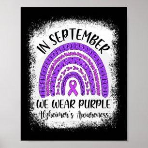 Póster Arcoiris En Septiembre Usamos Aw de Alzheimer Mora