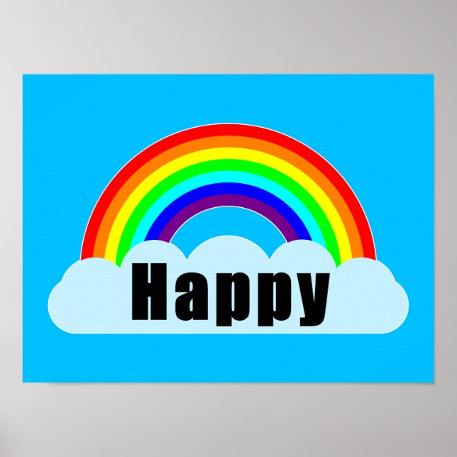Póster ARCOÍRIS - Feliz (Frente)