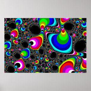 Póster Arcoiris globular - Fractal