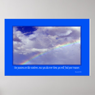 Póster Arcoiris inspirador - Pequeño Poster