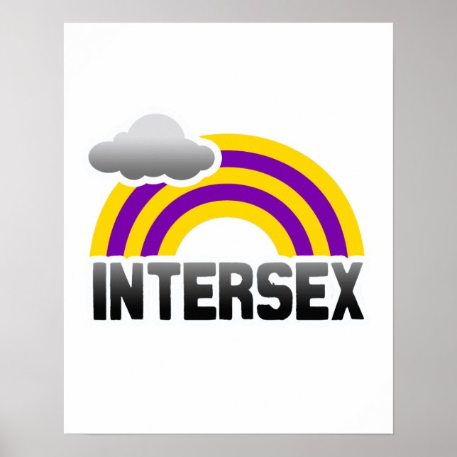 PÓSTER ARCOÍRIS INTERSEXUAL (Frente)