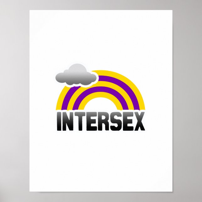 PÓSTER ARCOÍRIS INTERSEXUAL (Frente)