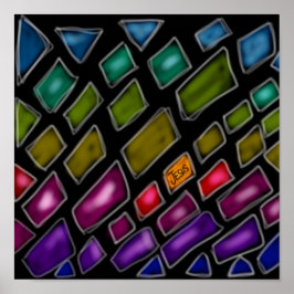 Póster Arcoíris 'Jesús La Luz del Mundo'