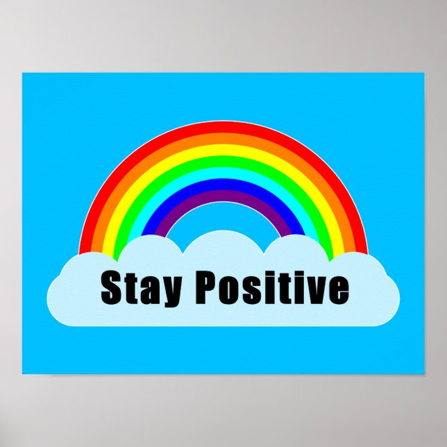 Póster ARCOÍRIS - Mantén Positivo (Frente)