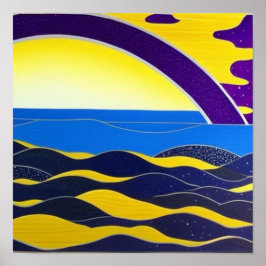 Póster Arcoiris morado en Poster marino