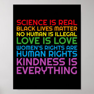 Póster Arcoiris negro vive ciencia Glbtq Anti Ice Hoodie