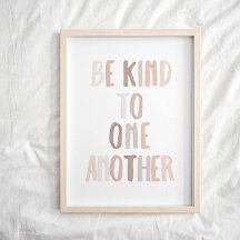 Arcoiris neutral Sé amable con otro poster