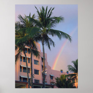 Póster Arcoiris real de Hawái