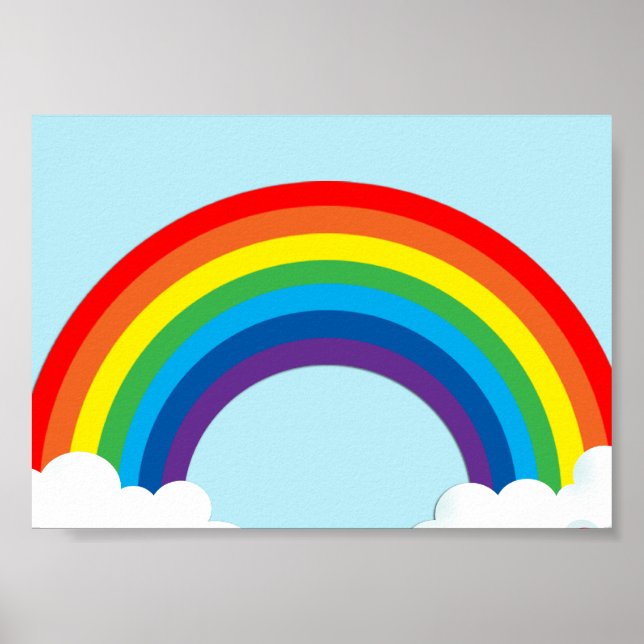 Póster Arcoiris simple (Frente)