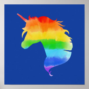 Póster Arcoiris Unicornio
