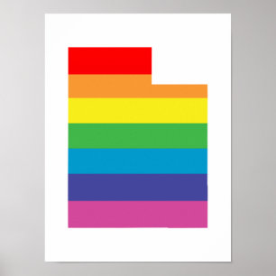 Póster arcoiris utaño