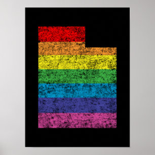 Póster arcoiris utaño